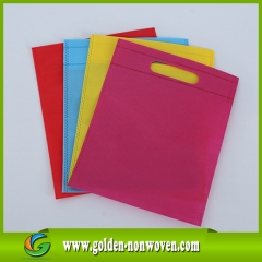 Bolsos no tejidos modificados para requisitos particulares de alta calidad diverso del llano D del color D hecho por Quanzhou Golden Nonwoven Co.,ltd