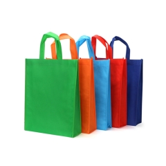 100% biodegradable pla no tejido tote bag tnt shopper bag hecho por Quanzhou Golden Nonwoven Co.,ltd