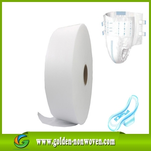 High Quality Hydrophilic Non woven Fabric For Diaper Raw Materials made by Quanzhou Golden Nonwoven Co.,ltd